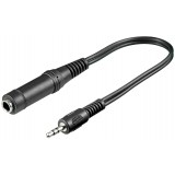 Perėjimas 3.5mm - 6.3mm stereo (K-L) 0.2m Goobay 